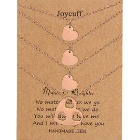 JoycuFF Gifts for Mom Mother Daughter Matching Necklace Gifts for Mama Necklace for Women Mommy Me Jewelry for Birthday Christmas