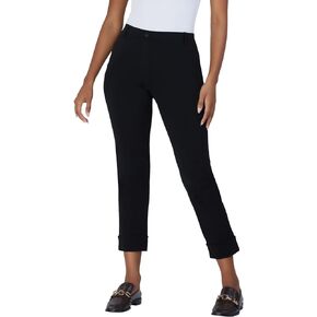 Yogipace,Belt Loops,Women's 22"/25"/28" Cropped Yoga Dress Pants Pull-On Straight Leg Work Pant