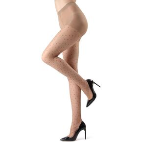 MeMoi Petite Point Sheer Fashion Tights