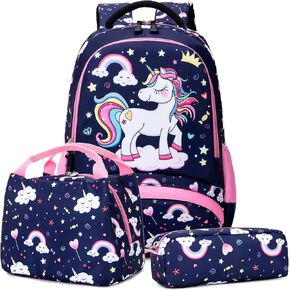 Meisohua Girls School Backpack Set Unicorn Backpack Lightweight Kids School Bookbag Girls Casual Daypack in Kuwait