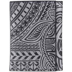 Hawaiian Turtle Tattoo Trifold Wallet, Genuine Leather, Ohana" Tattoo art by Samson Harp (Antique Bourbon) from NAKOA