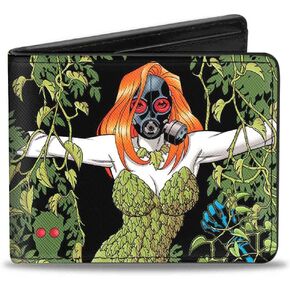 محفظة buckle-down Poison Ivy W/Gas Mask/IVY المحقق Comics العدد رقم 752 الإكسسوارات - Wallet Poison Ivy W/Gas Mask/Ivy Detective Comics Issue #752 One Size Multi