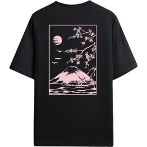 GORGLITTER Men's Graphic Print Short Sleeve T Shirt Dragon Summer Round Neck Casual Tee Top