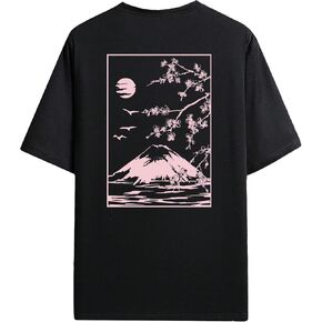 GORGLITTER Men's Graphic Print Short Sleeve T Shirt Dragon Summer Round Neck Casual Tee Top
