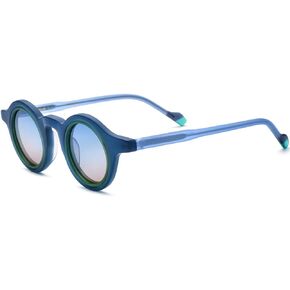 HEPIDEM Matte Acetate Vintage Retro Round Polarized Sunglasses for Women UV400 UV Protection Sun Glasses 9267 in Kuwait