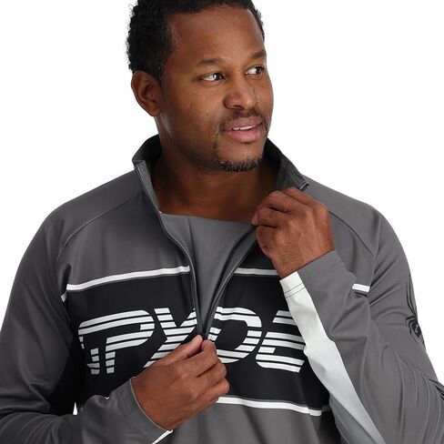 Spyder Men's Paramount Zip T-Neck Mid-Layer Mens in Saudi Arabia