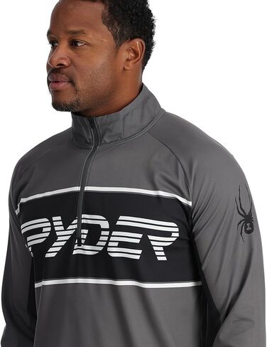 Spyder Men's Paramount Zip T-Neck Mid-Layer Mens in Saudi Arabia