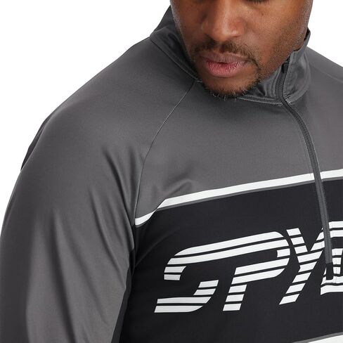 Spyder Men's Paramount Zip T-Neck Mid-Layer Mens in Saudi Arabia