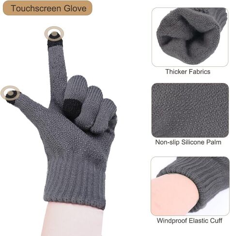 KRATARC الشتاء البارد النساء الرجال وشاح دافئ قبعة صغيرة مجموعة محبوك الصوف للجنسين in Kuwait