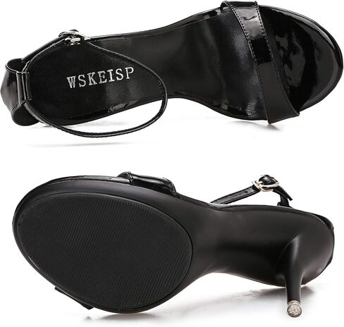WSKEISP المرأة منصة الكعوب الصنادل المفتوحة تو رباط الكاحل أنيقة حفل زفاف فستان مثير كعب ستيليتو عالية الكعب مضخات in Kuwait