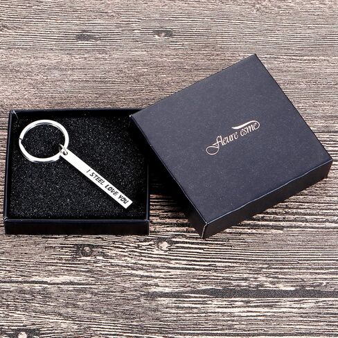 Stocking Stuffer Valentines Gifts for Him 11 Year Anniversary Keychain for Boyfriend Husband Him from Wife Girlfriend Birthday Gifts for Couple Men 11 Anniversary Steel Wedding Gifts Christmas 1 Pc in Saudi Arabia