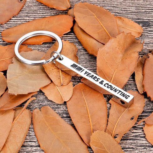Stocking Stuffer Valentines Gifts for Him 11 Year Anniversary Keychain for Boyfriend Husband Him from Wife Girlfriend Birthday Gifts for Couple Men 11 Anniversary Steel Wedding Gifts Christmas 1 Pc in Saudi Arabia