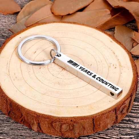Stocking Stuffer Valentines Gifts for Him 11 Year Anniversary Keychain for Boyfriend Husband Him from Wife Girlfriend Birthday Gifts for Couple Men 11 Anniversary Steel Wedding Gifts Christmas 1 Pc in Saudi Arabia