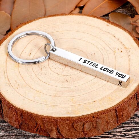 Stocking Stuffer Valentines Gifts for Him 11 Year Anniversary Keychain for Boyfriend Husband Him from Wife Girlfriend Birthday Gifts for Couple Men 11 Anniversary Steel Wedding Gifts Christmas 1 Pc in Saudi Arabia