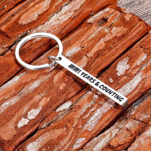 Stocking Stuffer Valentines Gifts for Him 11 Year Anniversary Keychain for Boyfriend Husband Him from Wife Girlfriend Birthday Gifts for Couple Men 11 Anniversary Steel Wedding Gifts Christmas 1 Pc in Saudi Arabia
