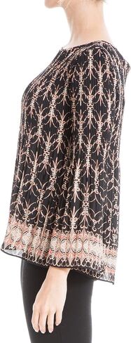 Max Studio Women's Crepe Pleated Blouse in Saudi Arabia