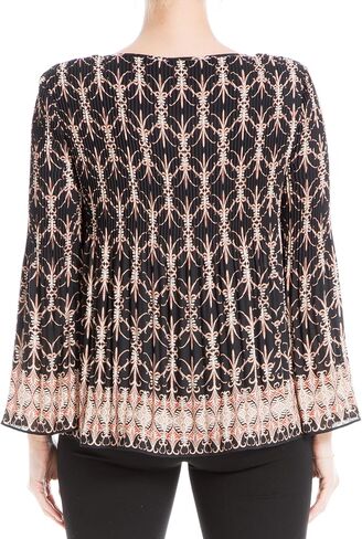 Max Studio Women's Crepe Pleated Blouse in Saudi Arabia