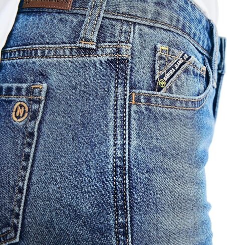 Nautica Women's Jeans Co. Mid-Rise Boyfriend Denim, Hunt Blue Wash in Saudi Arabia