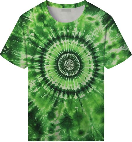 للجنسين التعادل صبغ تي شيرت الجدة الملونة تي شيرت للرجال النساء الصيف المطبوعة المحملة in Kuwait