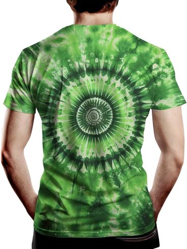 للجنسين التعادل صبغ تي شيرت الجدة الملونة تي شيرت للرجال النساء الصيف المطبوعة المحملة in Kuwait