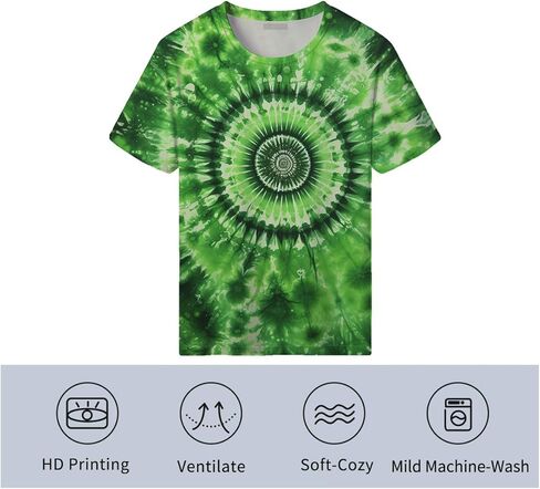 للجنسين التعادل صبغ تي شيرت الجدة الملونة تي شيرت للرجال النساء الصيف المطبوعة المحملة in Kuwait