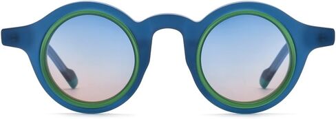 HEPIDEM Matte Acetate Vintage Retro Round Polarized Sunglasses for Women UV400 UV Protection Sun Glasses 9267 in Kuwait