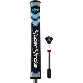 SuperStroke CounterCore™ Flatso™ Golf Putter Grip, Black/Blue| Consistent and Reliable Putting Stroke