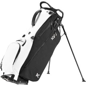 KVV Lightweight Golf Stand Bag with 7 Way Full-Length Dividers, 5 Zippered Pockets, Automatically Adjustable Dual Straps，Elegant Design