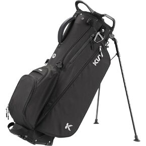 KVV Lightweight Golf Stand Bag with 7 Way Full-Length Dividers, 5 Zippered Pockets, Automatically Adjustable Dual Straps，Elegant Design
