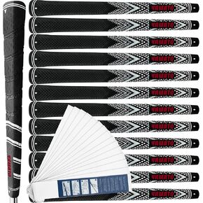 مقابض جولف من سلسلة ياماتو الجديدة مع قبضة مضرب الجولف وشريط قبضة الجولف - 12 قبضة حديدية وقبضة مضرب واحدة مع 15 شريطًا شريطيًا، هدايا رائعة للاعبي الجولف الرجال والنساء in Kuwait