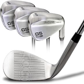 GoSports Illegal Max Spin Golf Wedge Set - Mens Right Handed Sand Wedge, Lob Wedge, Gap Wedge