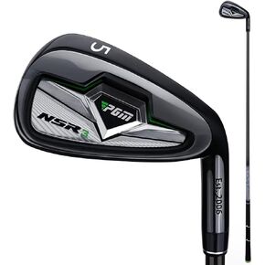 PGM Golf Clubs NSR III Golf Iron Thru Gap Wedge with Graphite Shafts for Right-Handed Golfers - S/R Flex