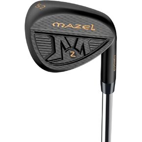 MAZEL M2-1/2 إسفين جولف مزين للرجال باليد اليمنى - إسفين جولف فردي 52 56 60 درجة، وجه مطحون لمزيد من الدوران