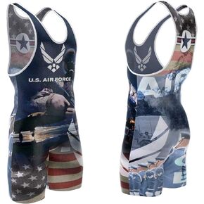 4 Time All American sublimated wrestling singlet