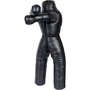 Jiu Jitsu Judo Punching Bag Grappling Dummy Standing Position Wrestling Throwing BJJ Dummy Jiu Jitsu Punching Bag Black -Unfilled