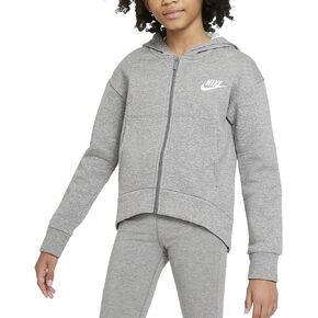 Nike Girl's Sportswear Club Fleece Full Zip Hoodie (Little Kids/Big Kids)