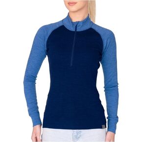 MERIWOOL Womens Base Layer 100% Merino Wool Midweight 250g Half Zip Sweater for Women