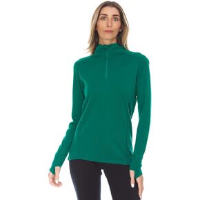 Minus33 Merino Wool 814 Sequoia Women's Midweight 1/4 Zip - No Itch Renewable Fabric