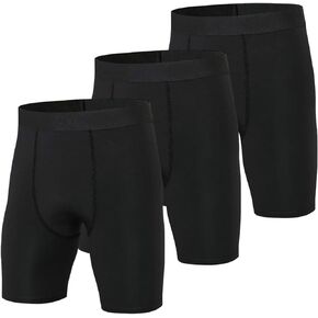 LANBAOSI Compression Shorts Men 3 Pack Spandex Sports Underwear Cool Dry Running Workout Athletic Performance Baselayer