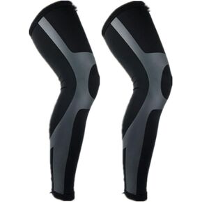 Sports Non Slip Compression Full Knee Leg Long Sleeves for Men Women, Leg Pant Tights for Basketball Cycling Running