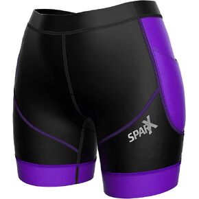 Sparx Energy Women Triathlon Shorts| Womens Triathlon Bike Short 7" Tri Shorts Women