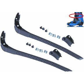 2 Pieces Replacements Inline Roller Skating Shoes Energy Strap with Screws Nuts Skates Buckles Accessory,3 Colors Black Blue Pink