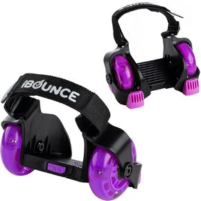 New-Bounce Heel Wheel Skates with Lights - Jet Wheelies for Shoes - Adjustable Roller Heel Skates for Kids - One Size Fits Most in Kuwait