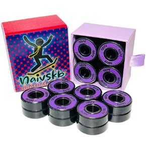 Skate Bearings 7mm 16 Pack, Precision 627 Bearings Quad Skates Roller Derby Artistic Roller Skates(Vintage Orange)