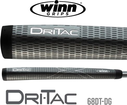 Winn DriTac Midsize Pistol Putter Golf Grip, Dark Gray in Saudi Arabia