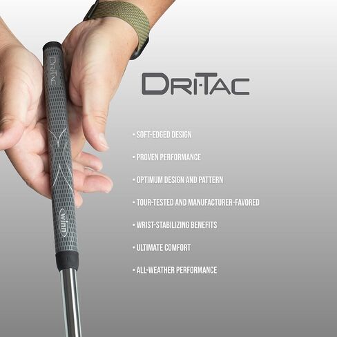 Winn DriTac Midsize Pistol Putter Golf Grip, Dark Gray in Saudi Arabia