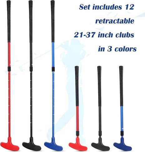 12 Pack Golf Putters for Kids Two Way Mini Golf Putter Bulk Putter for Right or Left Handed Golfers Adjustable Length Golf Clubs Set for Men and Women in Saudi Arabia