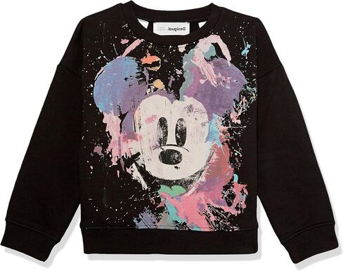 Desigual Little Girl's Disney's Mickey Mouse Splatter Sweatshirt in Saudi Arabia