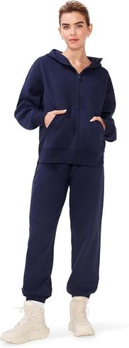 KUT & SO Womens Sweatsuits – Oversized Track Suit 2-Piece Set Includes Zip Hoodie and High-Rise Sweatpants in Saudi Arabia
