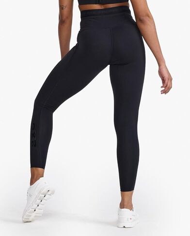2XU Women's Form Stash Hi-Rise Compression Tight - Performance Activewear for Training, Improved Recovery - Black/Black in Kuwait